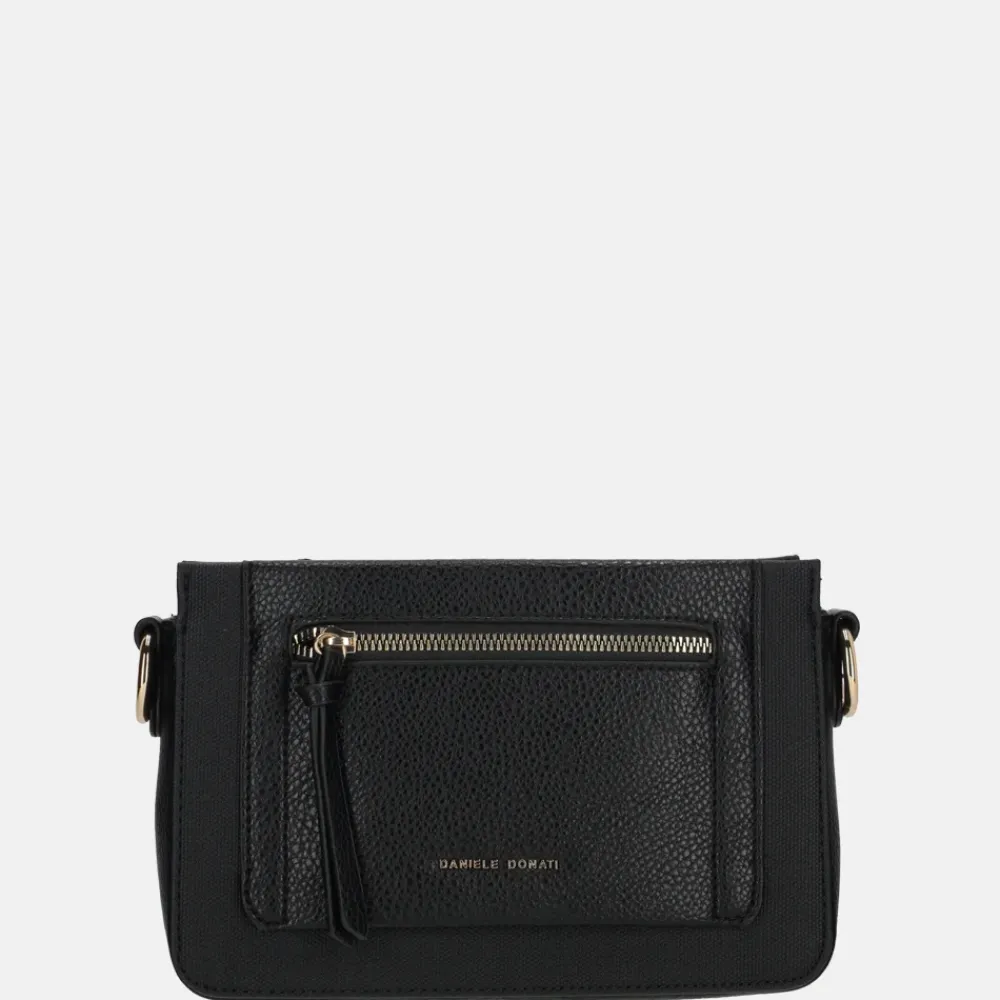 Crossbody Tassen^Daniele Donati crossbody tas black