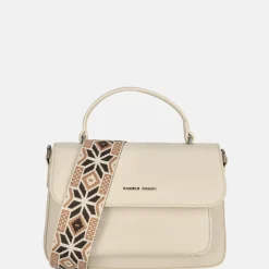 Handtassen^Daniele Donati handtas beige