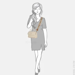 Handtassen^Daniele Donati handtas beige