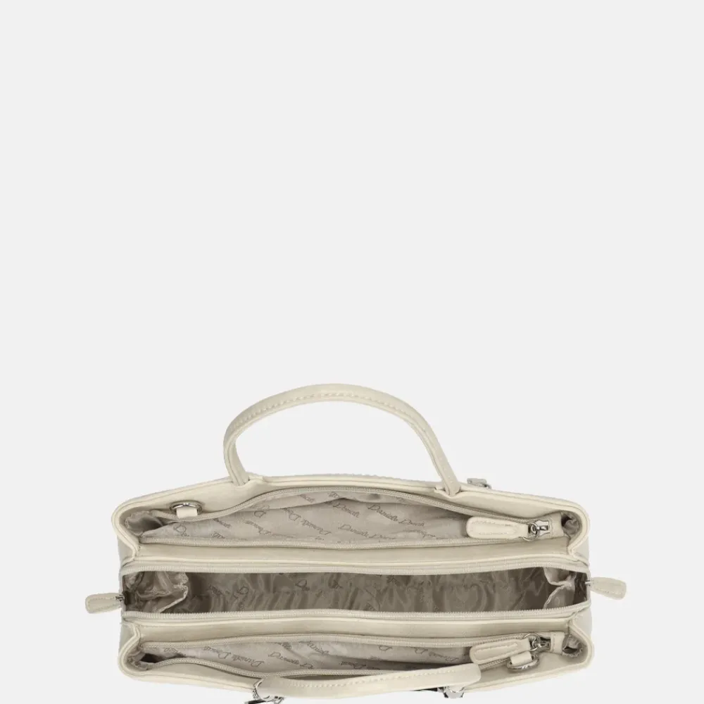 Handtassen^Daniele Donati handtas beige