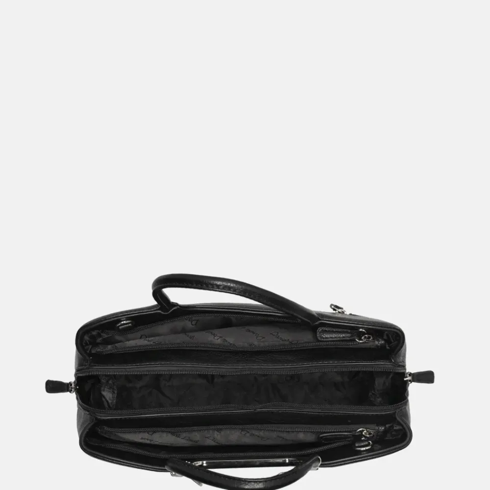 Schoudertassen^Daniele Donati handtas black