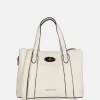 Handtassen^Daniele Donati handtas light beige