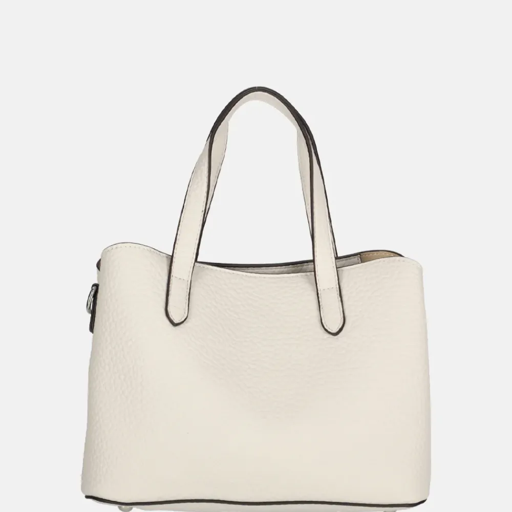 Handtassen^Daniele Donati handtas light beige
