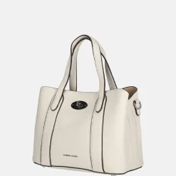 Handtassen^Daniele Donati handtas light beige