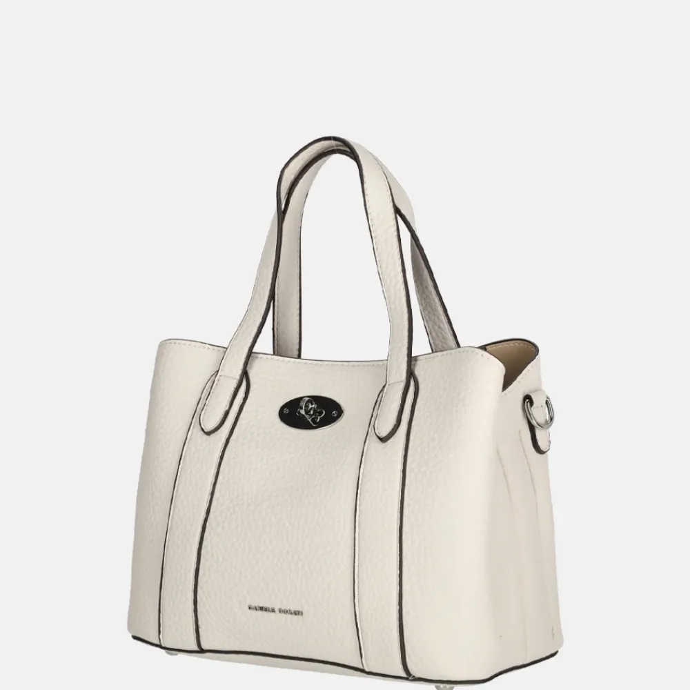 Handtassen^Daniele Donati handtas light beige