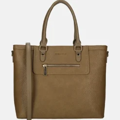 Handtassen^Daniele Donati handtas M dark taupe