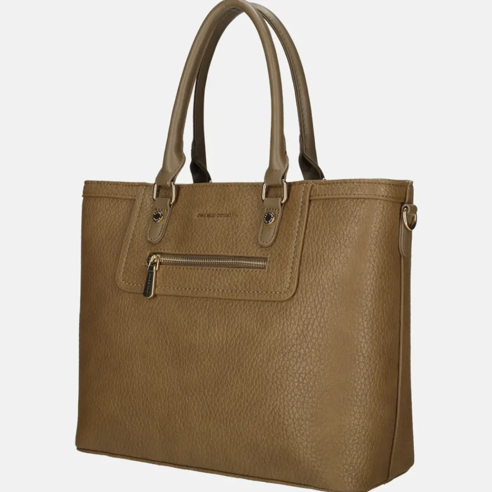 Handtassen^Daniele Donati handtas M dark taupe