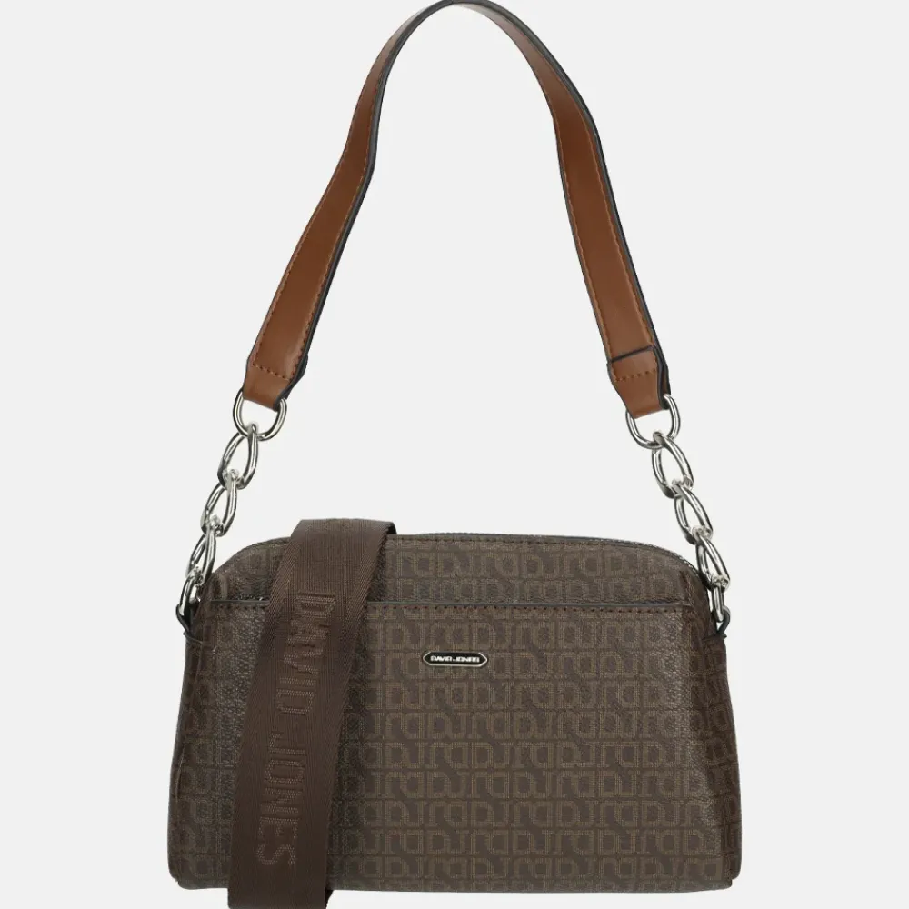 Crossbody Tassen^David Jones crossbody tas dark brown