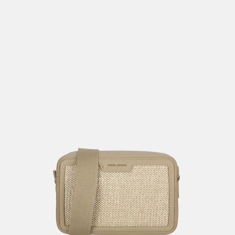 Crossbody Tassen^David Jones crossbody tas raffia taos taupe