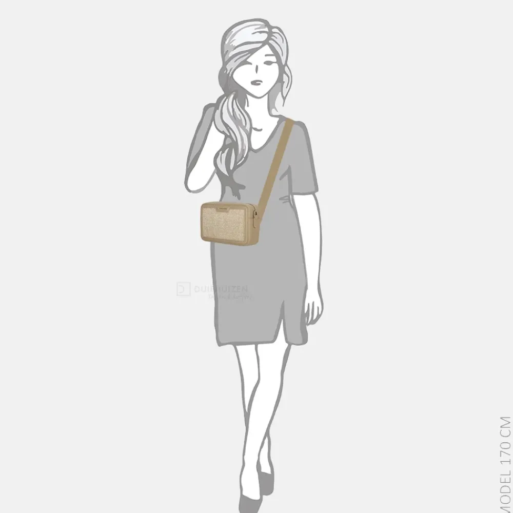 Crossbody Tassen^David Jones crossbody tas raffia taos taupe