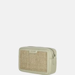 Crossbody Tassen^David Jones crossbody tas raffia fair green