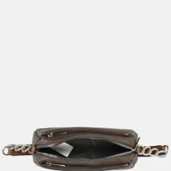 Crossbody Tassen^David Jones crossbody tas dark brown