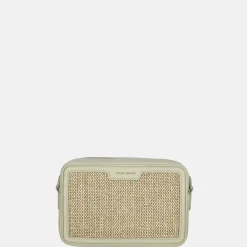 Crossbody Tassen^David Jones crossbody tas raffia fair green