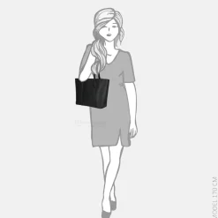 Shoppers^David Jones shopper black