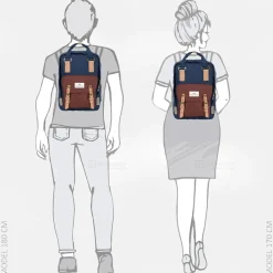 Vrijetijd Rugzakken | School Rugzakken^Doughnut Macaroon Jungle Backpack rugzak 14 inch navy