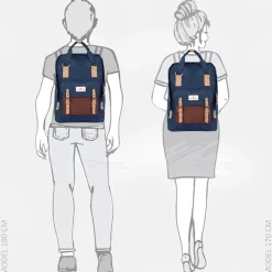 Vrijetijd Rugzakken | School Rugzakken^Doughnut Macaroon Large Jungle Backpack rugzak 15 inch navy