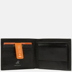 Heren Portemonnees^DR Amsterdam billfold portemonnee black