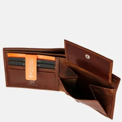 Heren Portemonnees^DR Amsterdam billfold portemonnee cognac