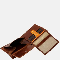 Heren Portemonnees^DR Amsterdam Milan billfold cognac