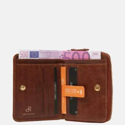 Dames Portemonnees^DR Amsterdam portemonnee cognac