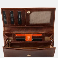 Dames Portemonnees^DR Amsterdam portemonnee cognac
