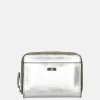 Dames Portemonnees^DR Amsterdam Porto portemonnee zilver