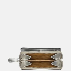Dames Portemonnees^DR Amsterdam Porto portemonnee zilver