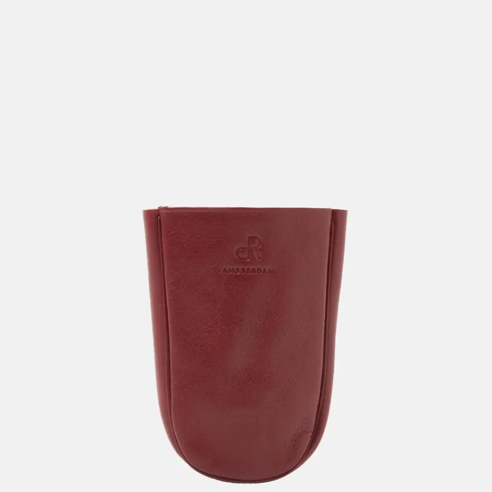 Sleuteletuis^DR Amsterdam Toronto klokmodel sleuteletui red