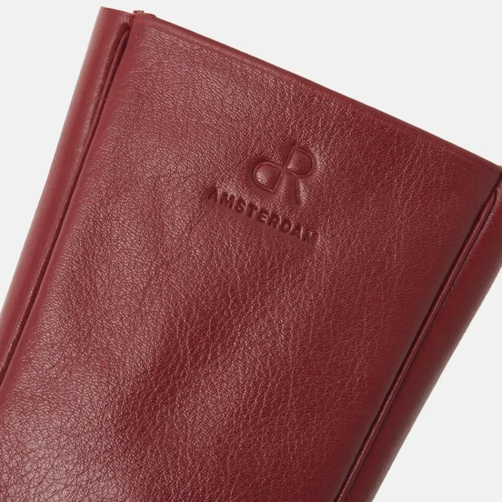 Sleuteletuis^DR Amsterdam Toronto klokmodel sleuteletui red