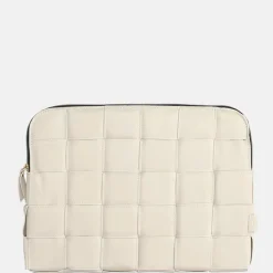 School Accessoires | Laptophoezen^Duifhuizen braided laptophoes 13 inch beige
