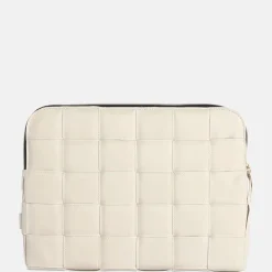 School Accessoires | Laptophoezen^Duifhuizen braided laptophoes 13 inch beige
