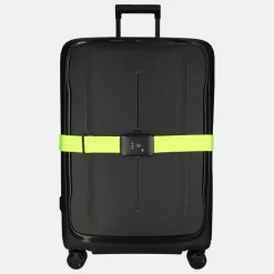 Kofferriemen^Duifhuizen kofferriem TSA neon yellow