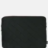 School Accessoires | Laptophoezen^Duifhuizen laptophoes 15 inch zwart velvet