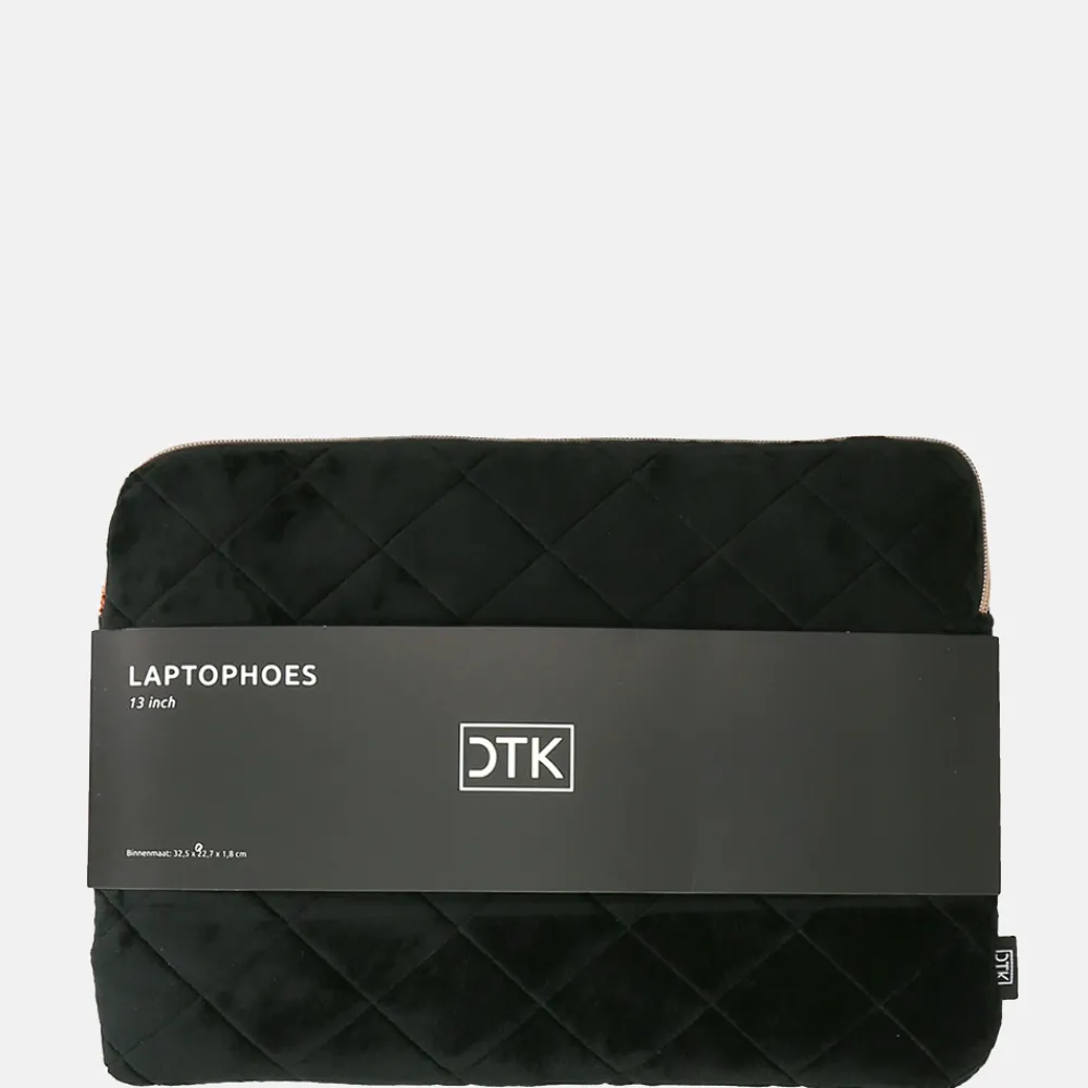 School Accessoires | Gepersonaliseerde Laptophoezen^Duifhuizen laptophoes 13 inch zwart velvet