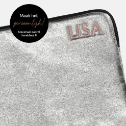 School Accessoires | Gepersonaliseerde Laptophoezen^Duifhuizen laptophoes 13 inch zilver