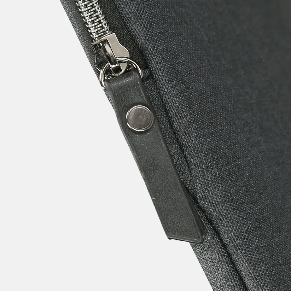 School Accessoires | Gepersonaliseerde Laptophoezen^Duifhuizen laptophoes 15 inch zwart denim