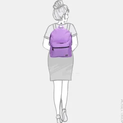 School Rugzakken | School Rugzakken^Duifhuizen laptoprugzak 15 inch lavender