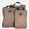 Inpakaccessoires^Duifhuizen packing cubes set compressie panter print
