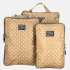 Inpakaccessoires^Duifhuizen packing cubes set compressie taupe