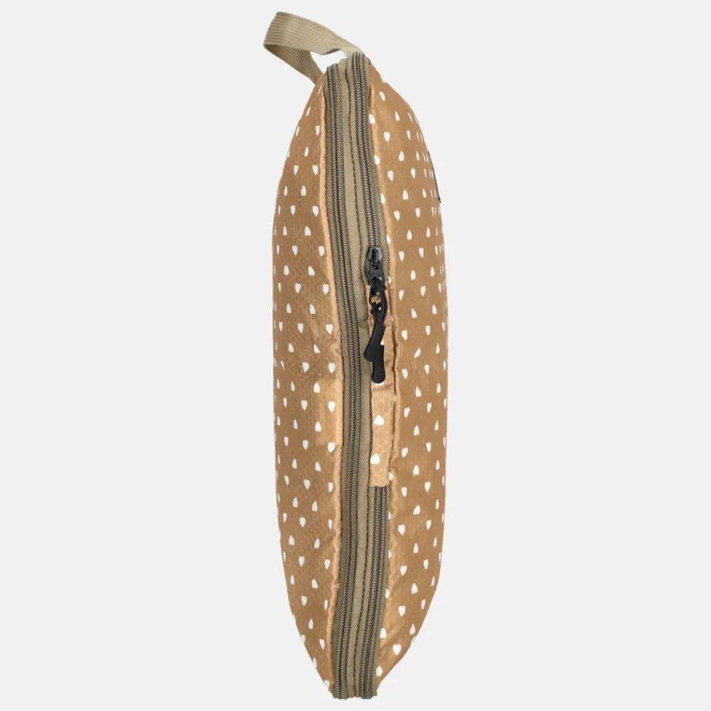 Inpakaccessoires^Duifhuizen packing cubes set compressie taupe