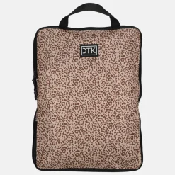 Inpakaccessoires^Duifhuizen packing cubes set compressie panter print