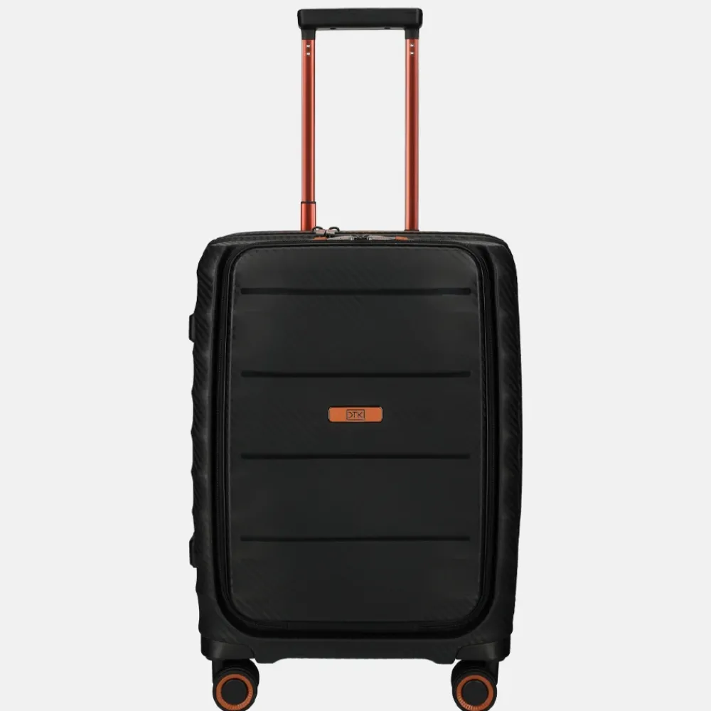 Handbagage Koffers^Duifhuizen Paloma handbagage koffer 55 cm black/copper