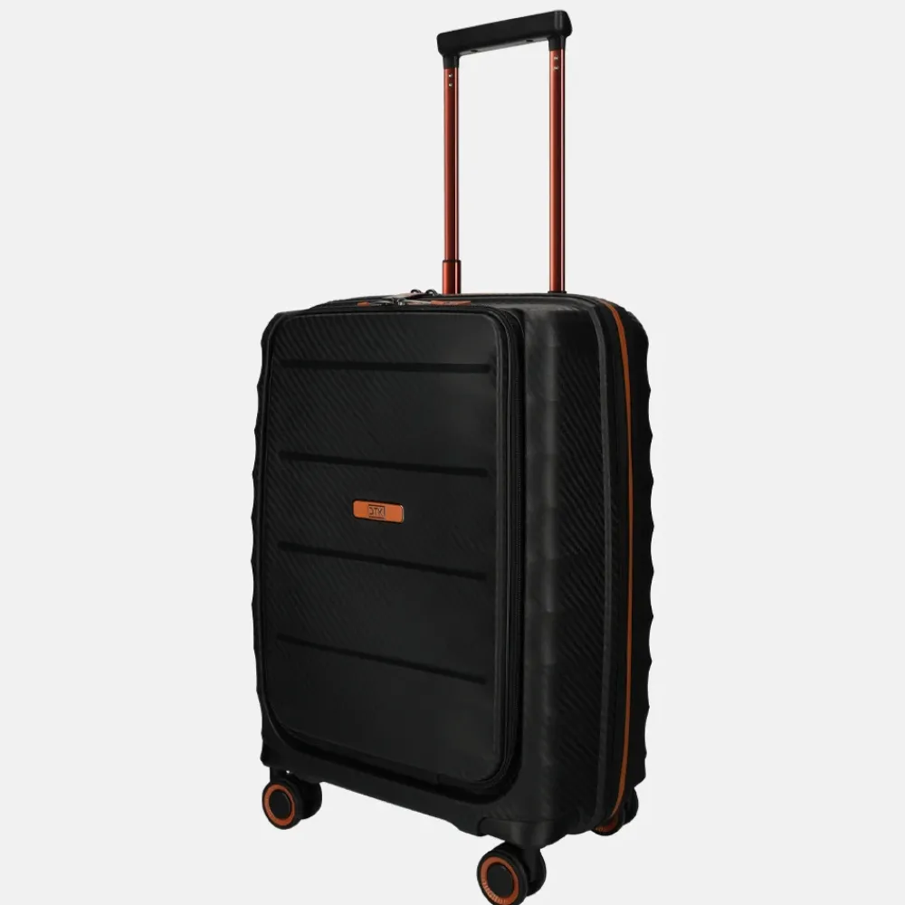 Handbagage Koffers^Duifhuizen Paloma handbagage koffer 55 cm black/copper