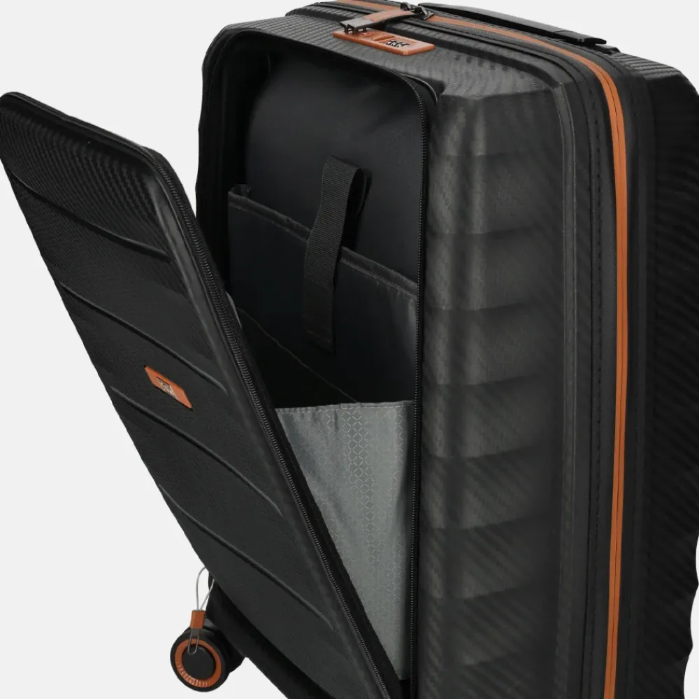 Handbagage Koffers^Duifhuizen Paloma handbagage koffer 55 cm black/copper