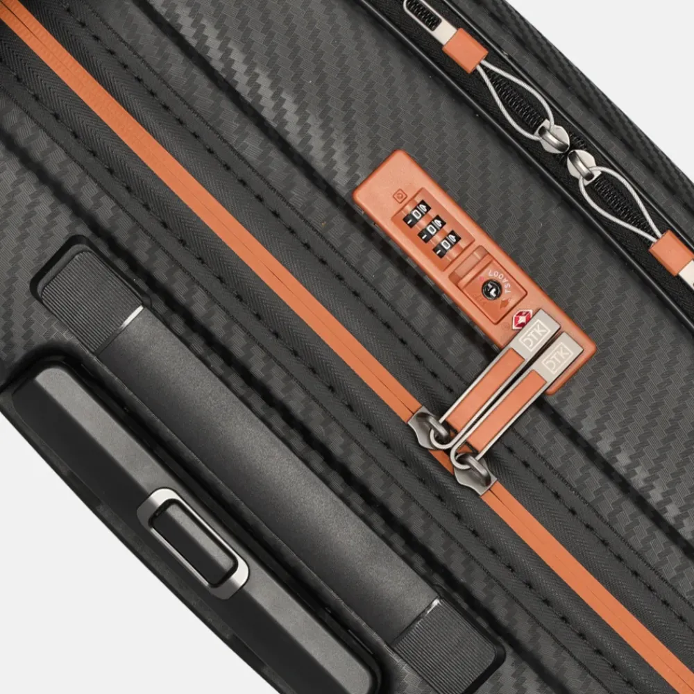 Handbagage Koffers^Duifhuizen Paloma handbagage koffer 55 cm black/copper