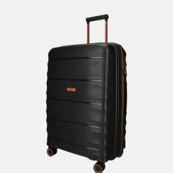 Reiskoffers^Duifhuizen Paloma reiskoffer 67 cm black/copper