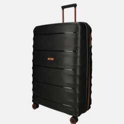 Reiskoffers^Duifhuizen Paloma reiskoffer 75 cm black/copper