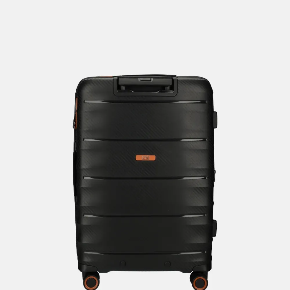 Reiskoffers^Duifhuizen Paloma reiskoffer 67 cm black/copper