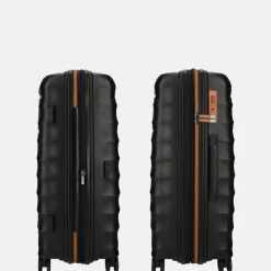 Reiskoffers^Duifhuizen Paloma reiskoffer 67 cm black/copper