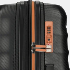Reiskoffers^Duifhuizen Paloma reiskoffer 67 cm black/copper